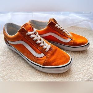 orange vans old skool
